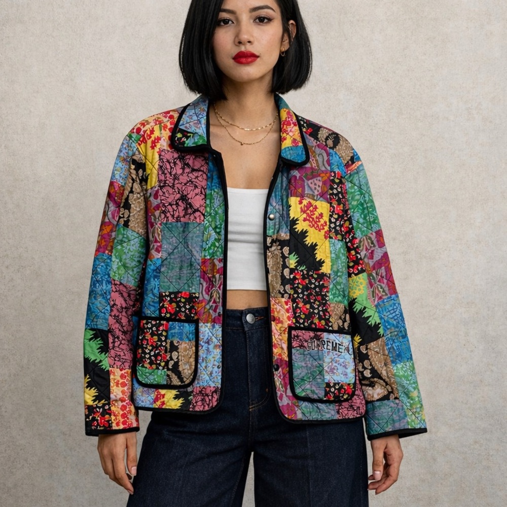 Supreme reversible pachwork Blouson Jackets sz M